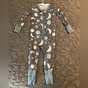 Little Sleepies Size 6-12 months. Blue to the Moon and Back